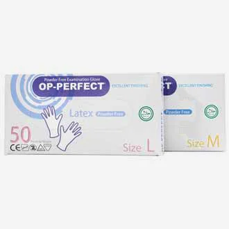 دستکش لاتکس اپی پرفکت بدون پودر (اکسلنت) 100 عددی
