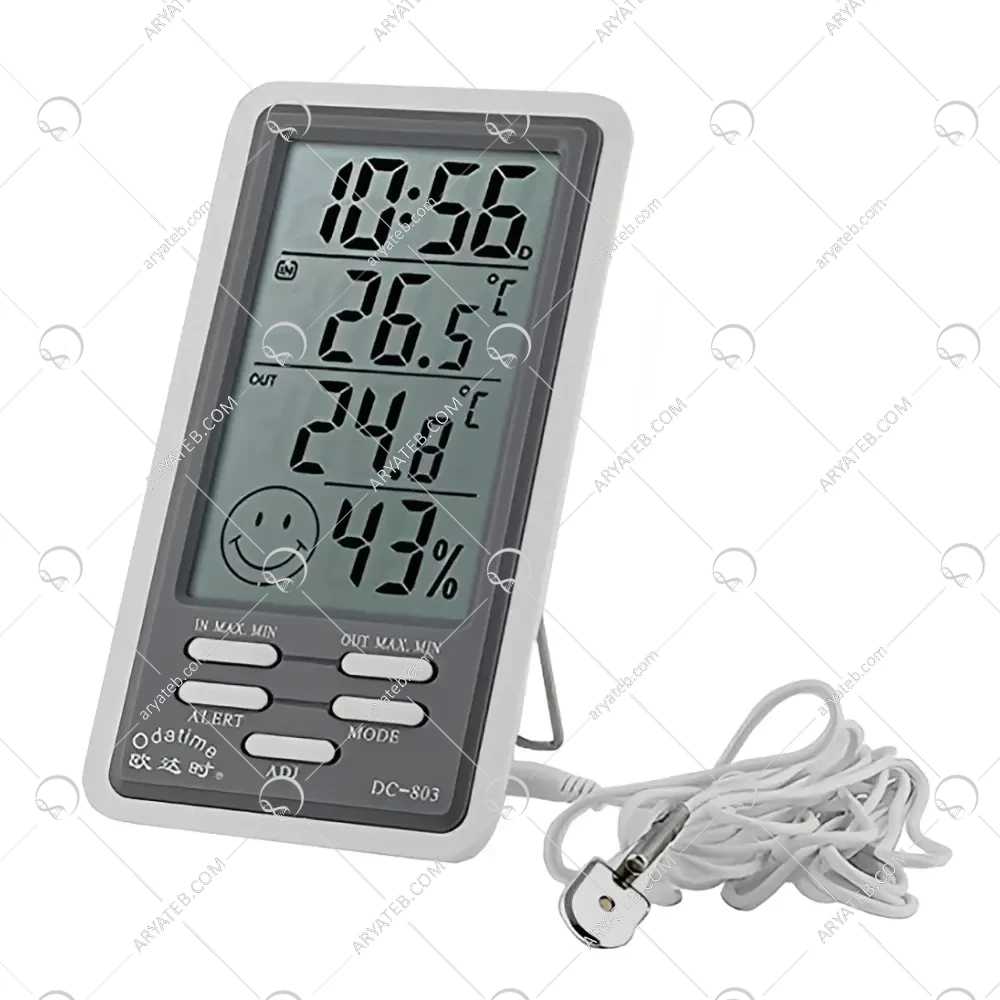 ترمومتر رطوبت سنج سیم دار DC803