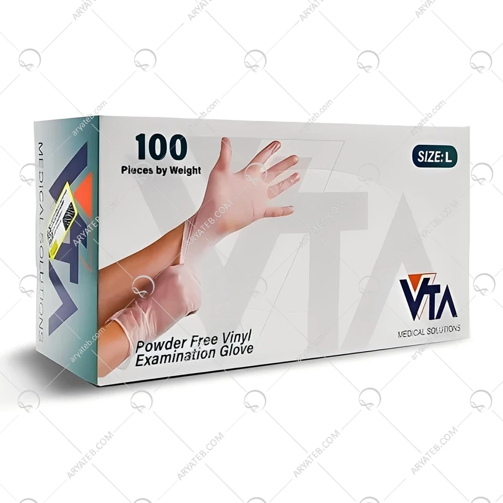 دستکش وینیل بدون پودر VTA