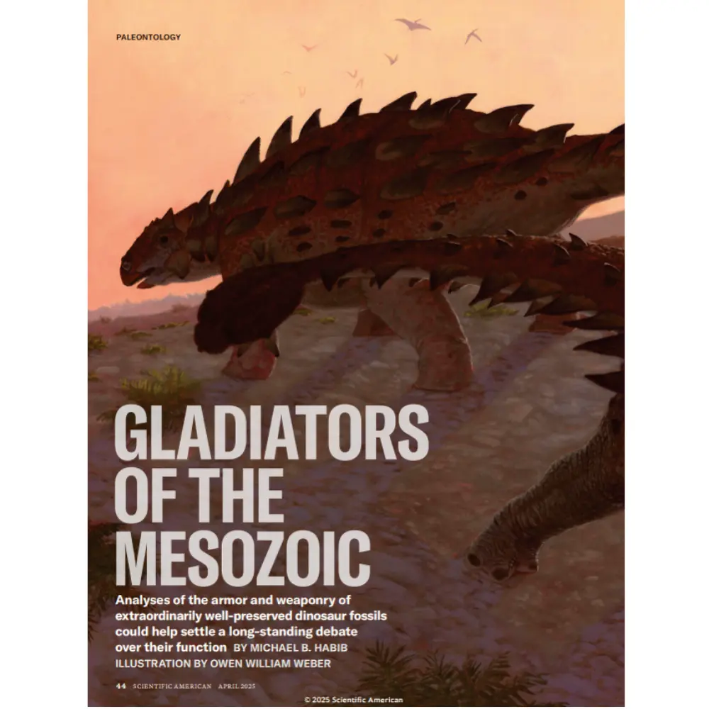 تحلیل زره و سلاح‌های فسیل‌های دایناسور به‌طرز استثنایی حفظ‌ شده