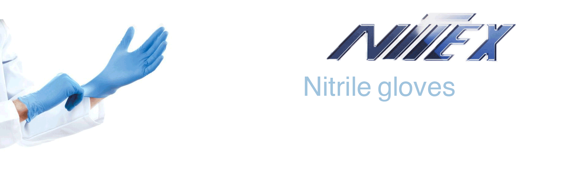 دستکش نیتریل آبی