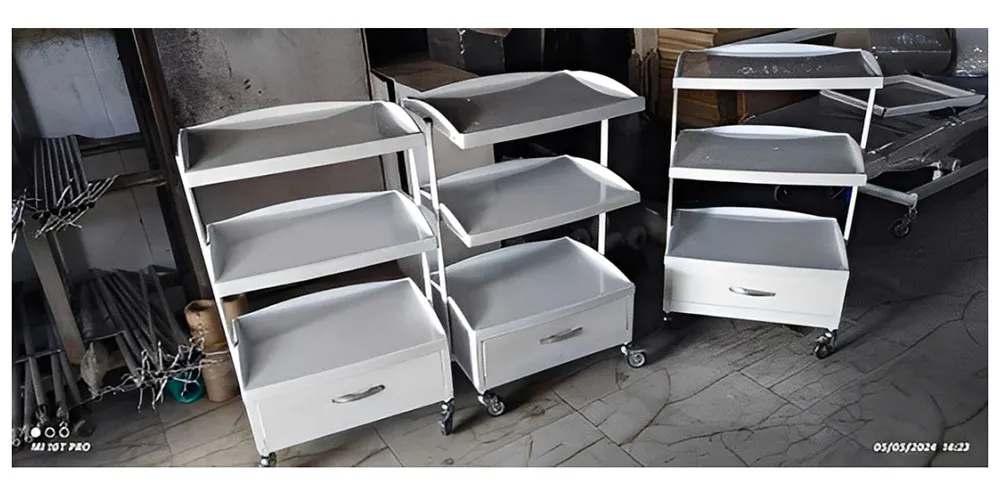 ترالی سه طبقه یک کشو بالا