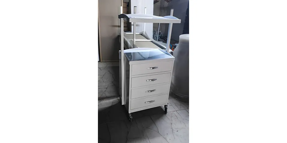 ترالی دو طبقه چهار کشو پایین