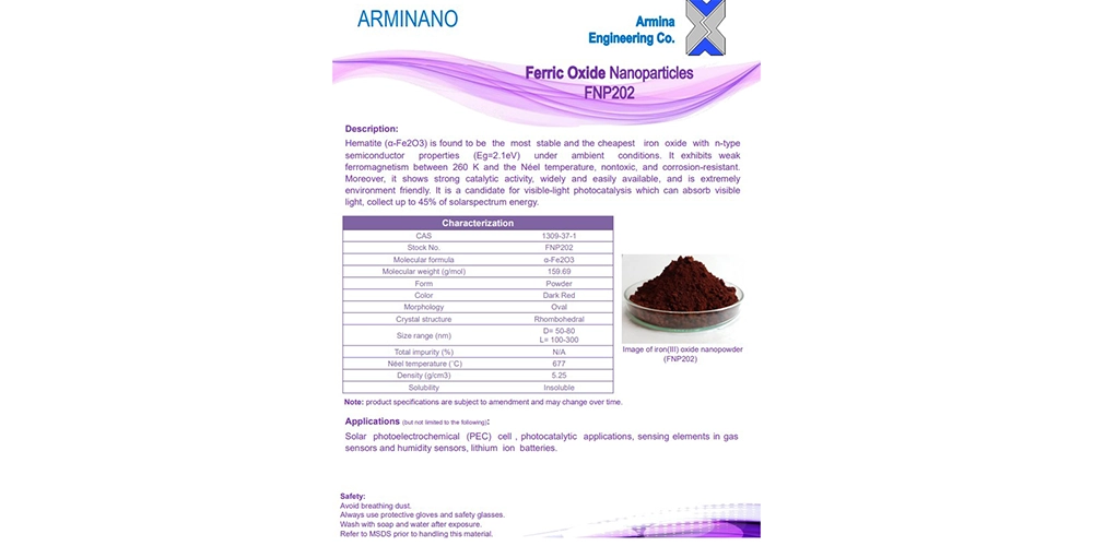 نانو پودر اکسید آهن