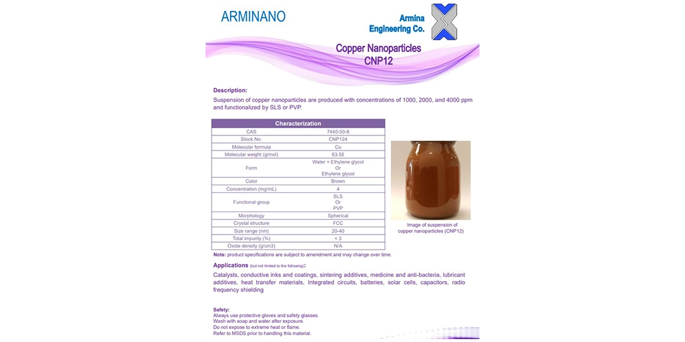 نانو سوسپانسیون مس