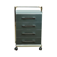 ترالی چهار کشو شیشه ای