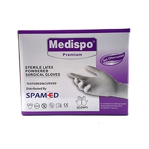 دستکش جراحی کم پودر مدیسپو