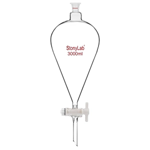 قیف دکانتور شیر شیشه ای