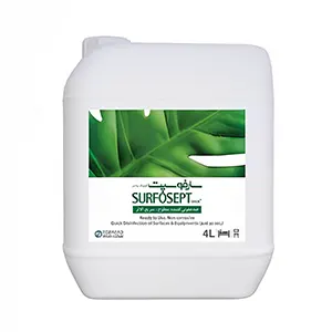 محلول ضدعفونی سطوح سارفوسپت کوییک پلاس 4 لیتری