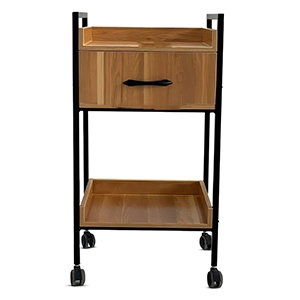 ترالی زیبایی چوبی تک کشو